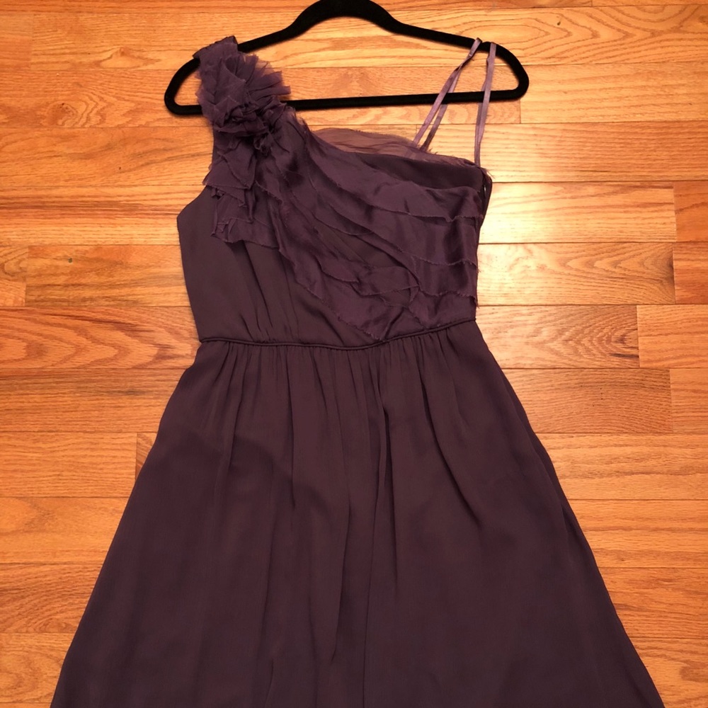 Purple Max & Cleo One Shoulder Dress